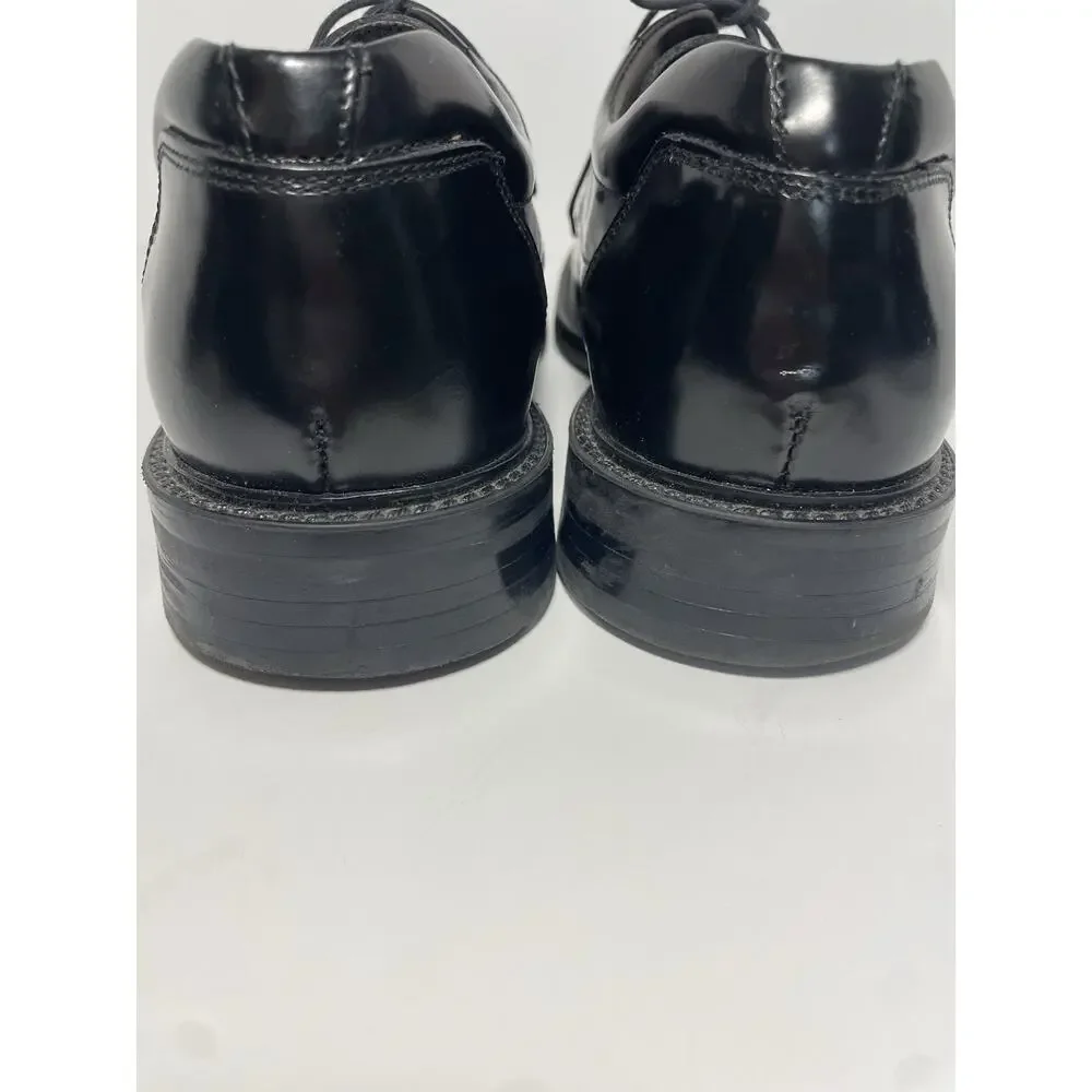 Alfani Domino Italian Leather Black Oxford Dress Shoes Men’s 9.5 Classic Lace Up